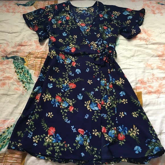 Floral Wrap Dress - Picture 1 of 6